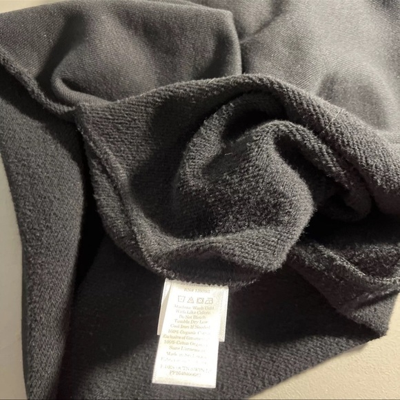 Everlane Puff Sleeve Organic Cotton Sweatshirt Dress Black Size XXS - Picture 12 of 12